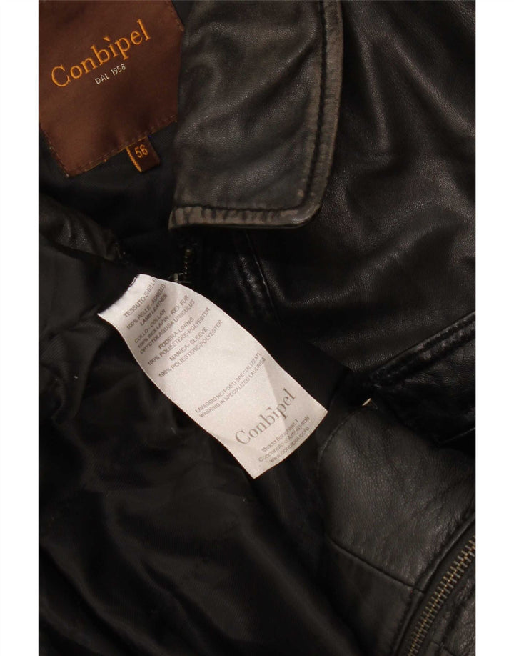 Куртка Мужская Кожаная Conbipel IT 56 2XL Черная