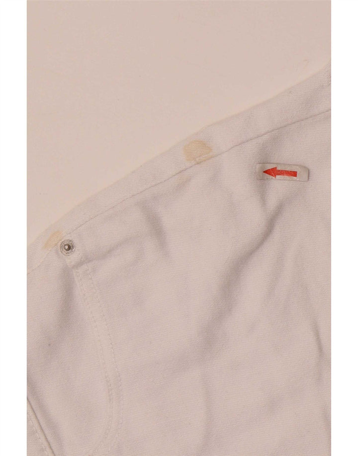 Женские джинсовые шорты Calvin Klein W28, средний белый хлопок, хлопок