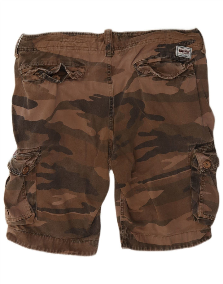 Мужские шорты-карго Superdry, большие W36, коричневые камуфляжные хлопковые шорты