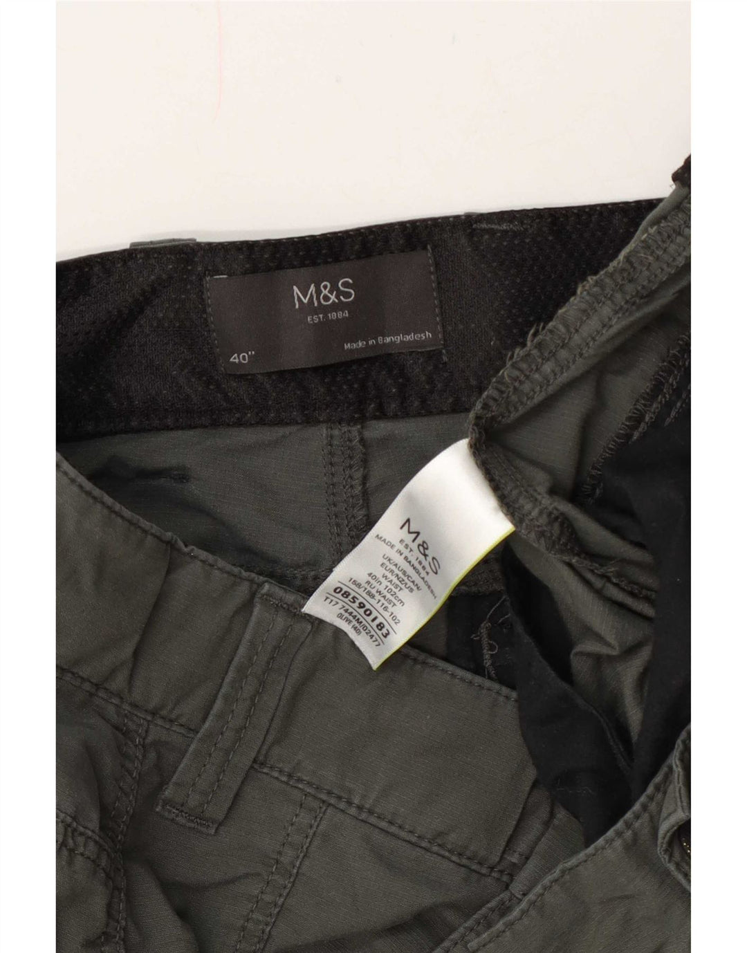 Мужские шорты карго Marks & Spencer W40 XL, хаки, хлопок