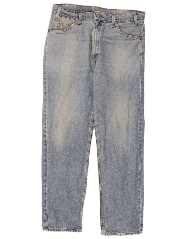 Мужские прямые джинсы Levi's 505 W36 L30 синие, хлопок