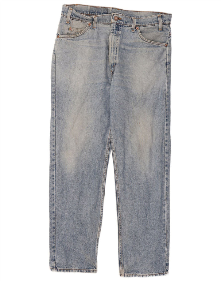 Мужские прямые джинсы Levi's 505 W36 L30 синие, хлопок