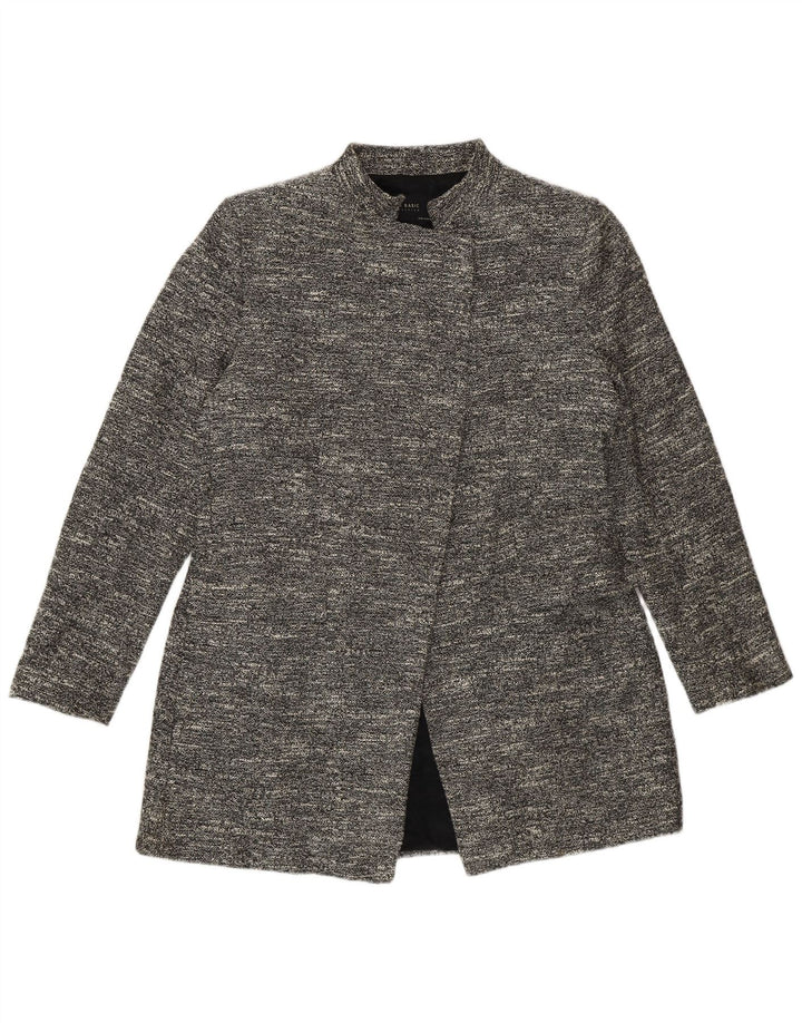 Женское пальто Zara UK 18 XL, серый хлопок в крапинку