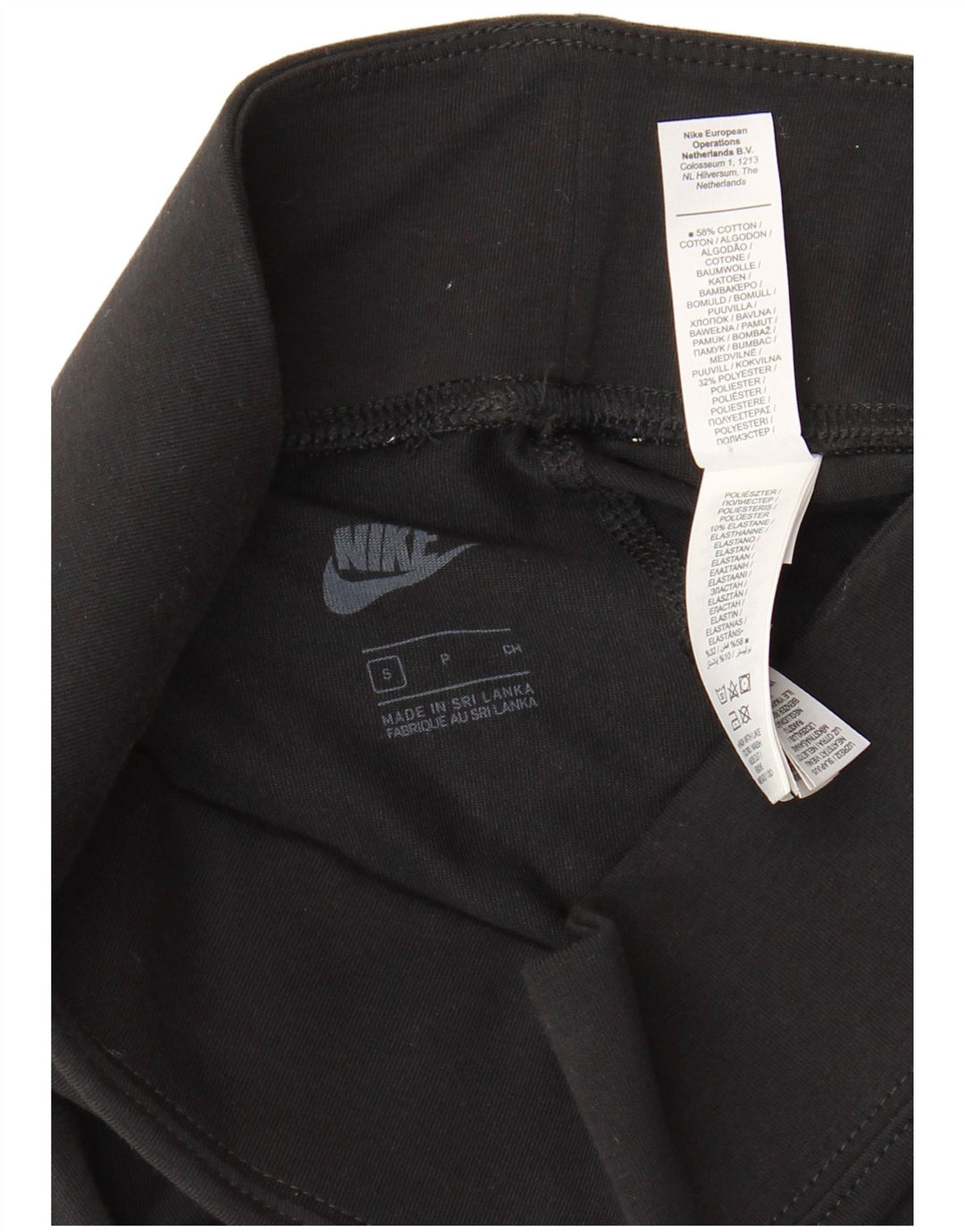 Женские леггинсы с рисунком Nike UK 8, маленькие черные хлопковые