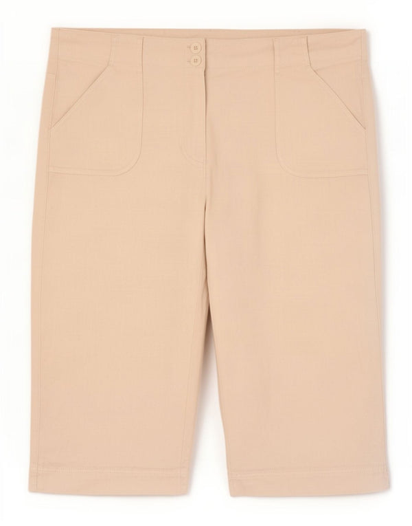 Женские капри Marks & Spencer UK 20 2XL W40 L20 белые льняные