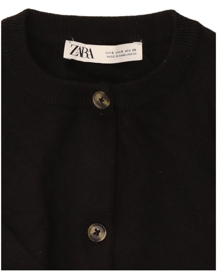 Женский укороченный кардиган Zara UK 10, маленький черный