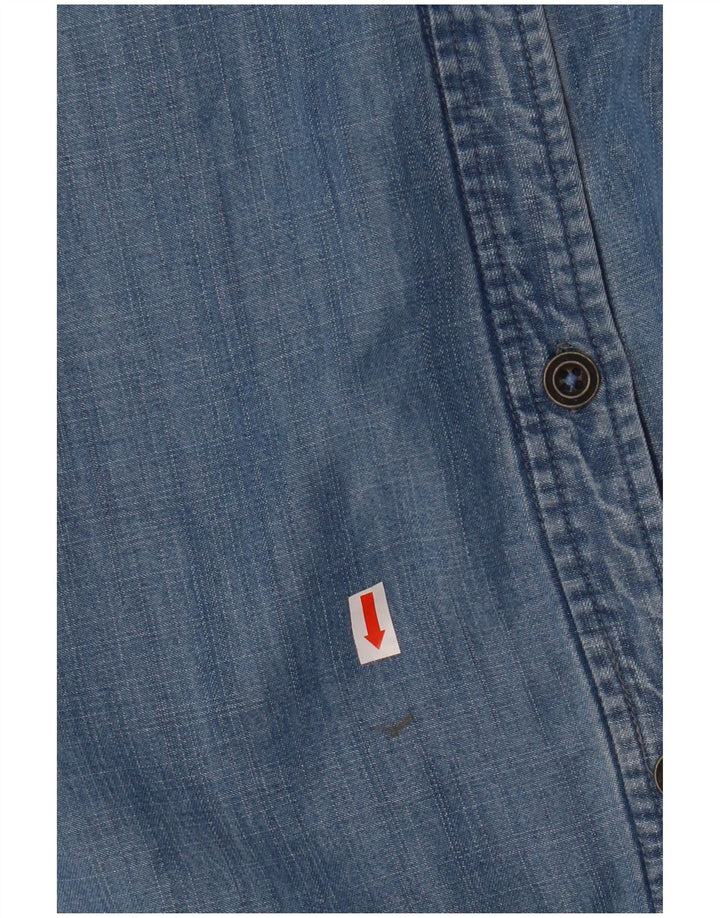 Женское джинсовое платье Superdry UK 14, большое синее из лиоцелла