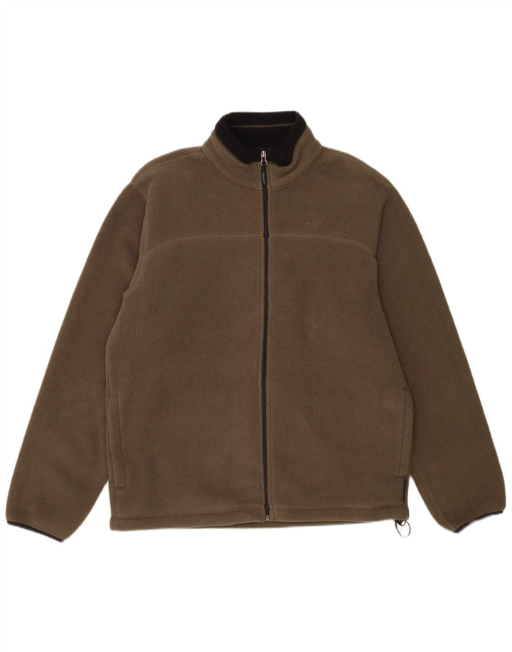 Мужская флисовая куртка Timberland UK 40, большой цвет хаки, полиэстер