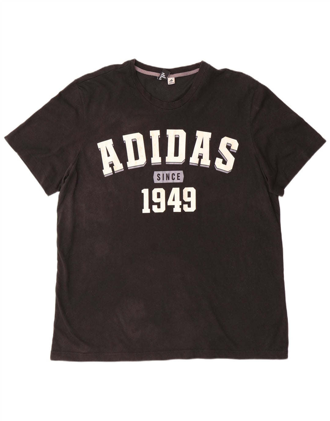 Мужская футболка с рисунком ADIDAS 2XL, черный хлопок