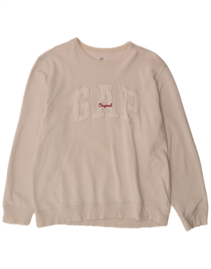 Мужской свитшот с рисунком GAP XL, белый хлопок