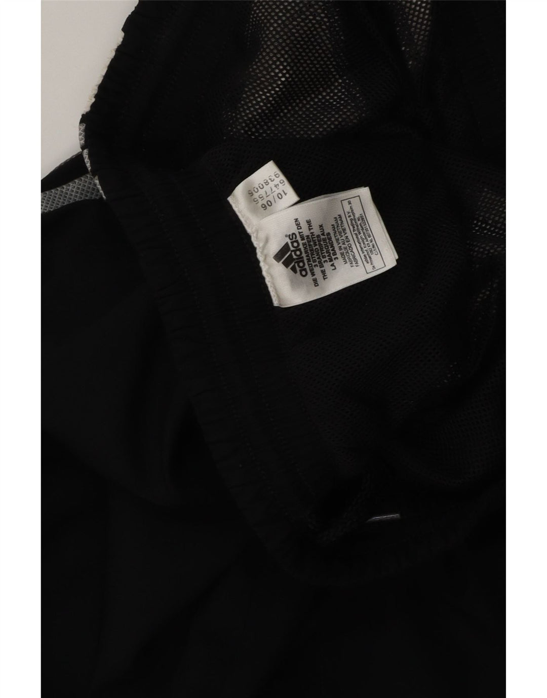 Мужские спортивные брюки ADIDAS, средний черный полиэстер с цветными блоками