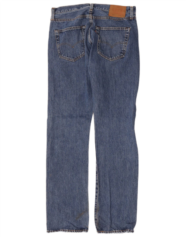Мужские прямые джинсы Levi's 501 W32 L34 синие, хлопок