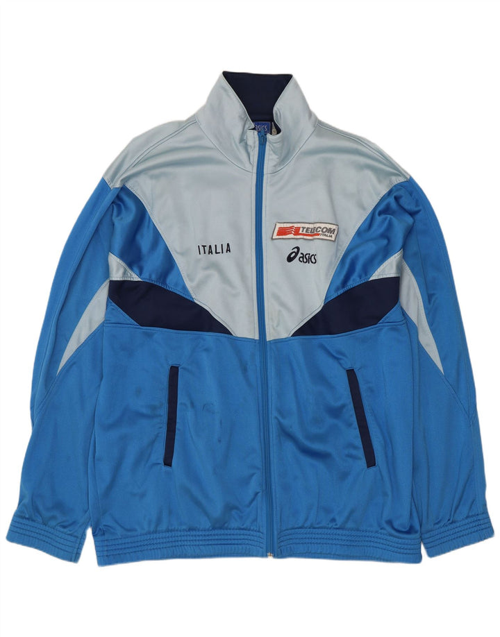 Мужской спортивный костюм ASICS Italia с графическим рисунком IT 54 XL Синий с цветными блоками