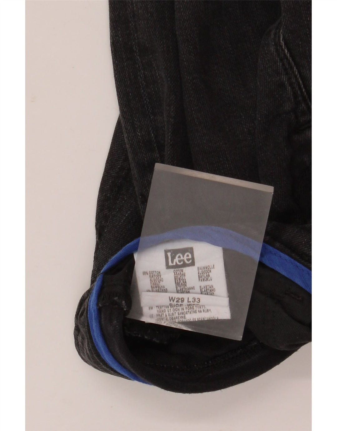 Женские прямые джинсы Lee W29 L30, черный хлопок