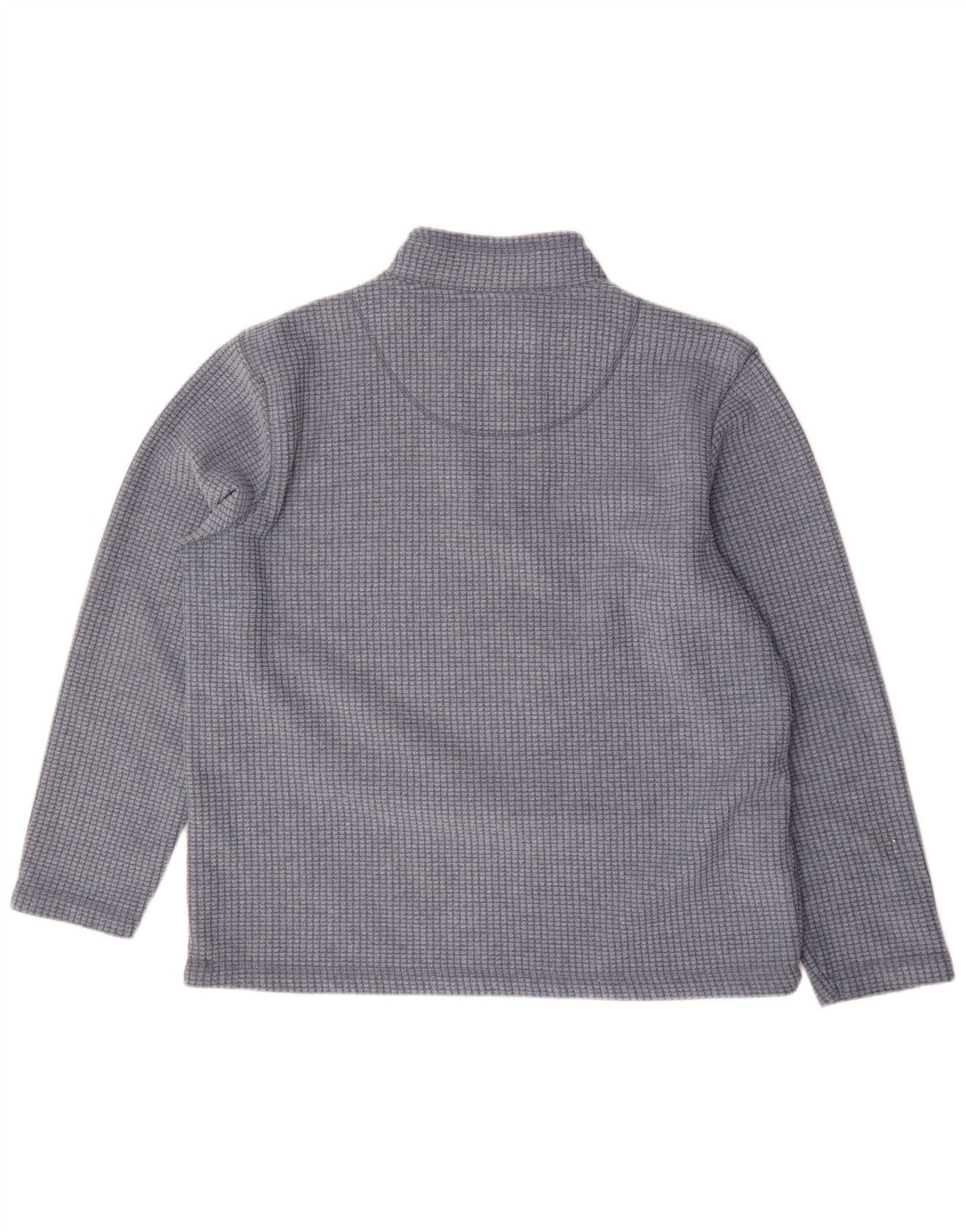 Мужской флисовый джемпер Weird Fish с воротником на молнии 2XL, синий полиэстер в клетку