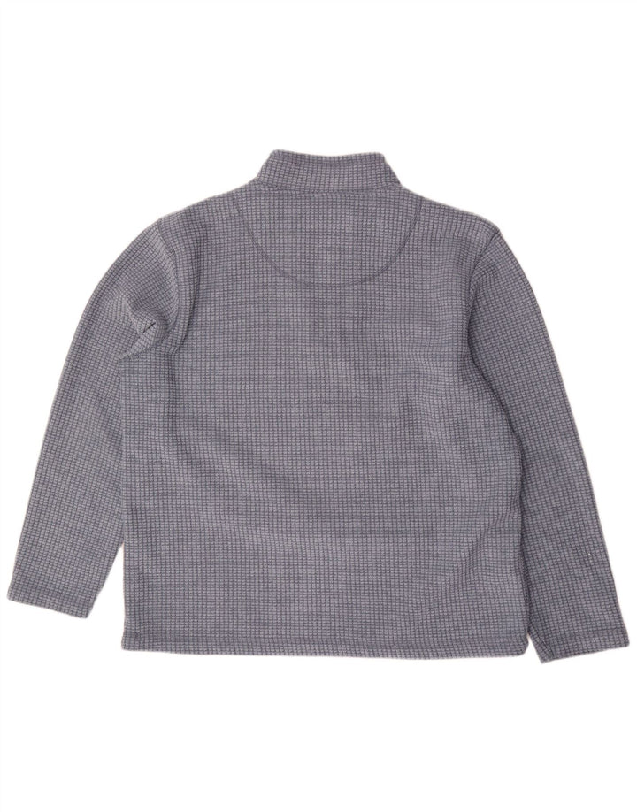 Мужской флисовый джемпер Weird Fish с воротником на молнии 2XL, синий полиэстер в клетку