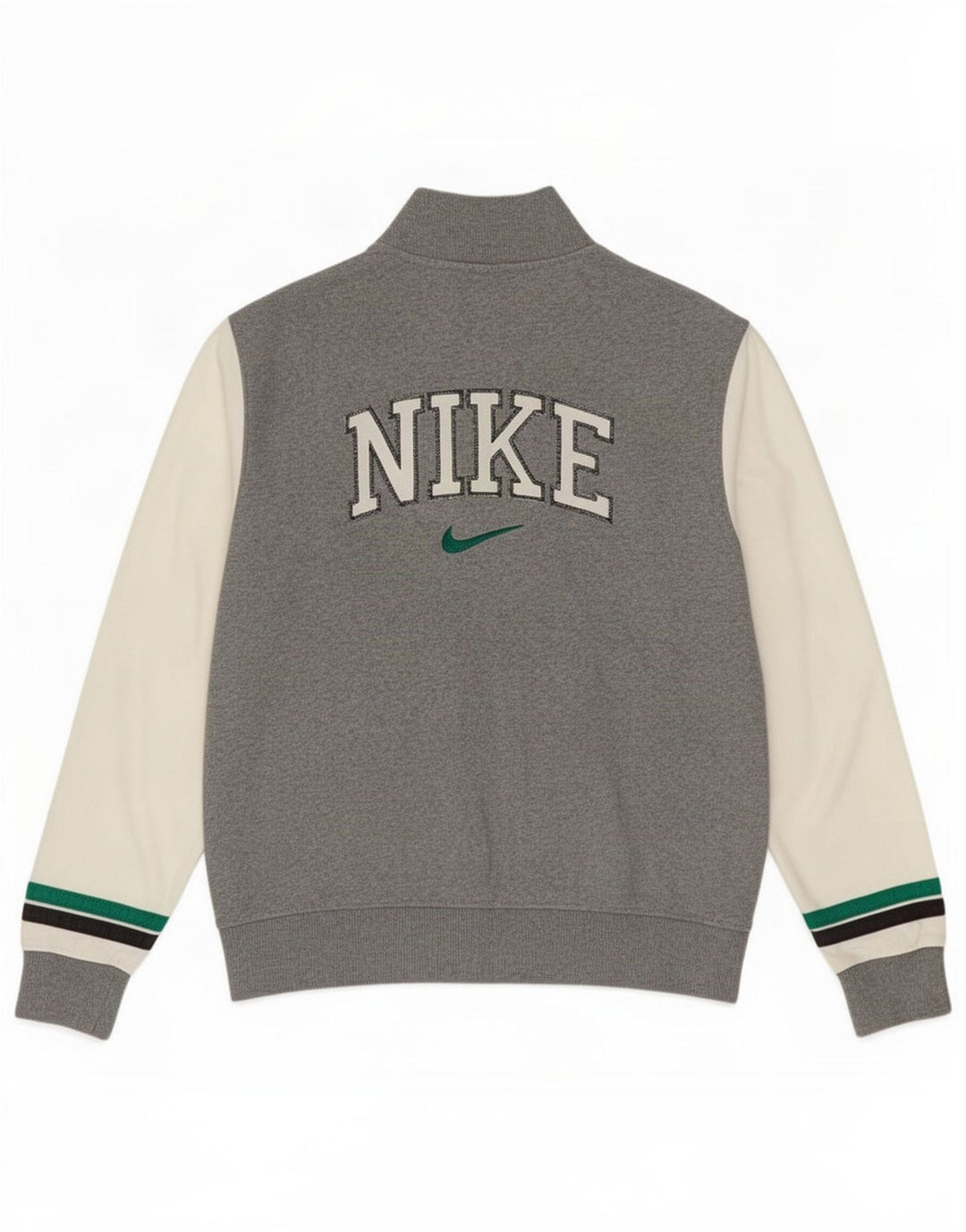Мужской спортивный костюм с графическим рисунком Nike, маленькая серая хлопковая куртка с цветными блоками