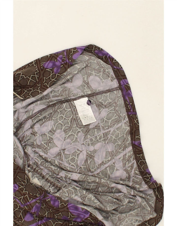 LIU JO Girls Long Sleeve Blouse Top 9-10 Years Grey Floral Modal | Vintage Liu Jo | Thrift | Second-Hand Liu Jo | Used Clothing | Messina Hembry 