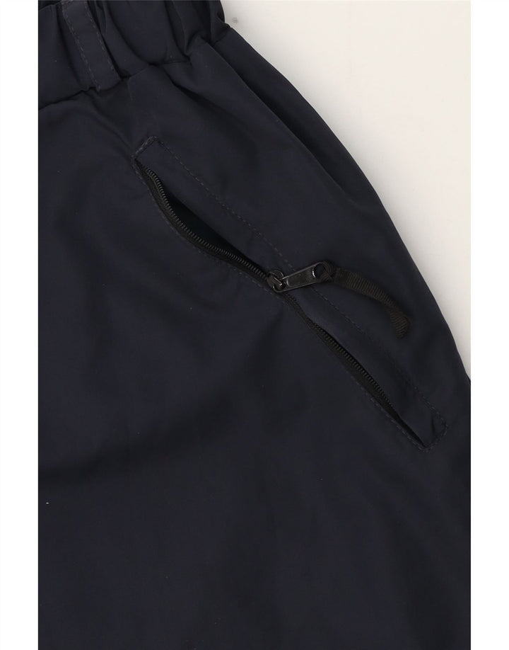 Винтажные мужские спортивные брюки XL из полиэстера темно-синего цвета