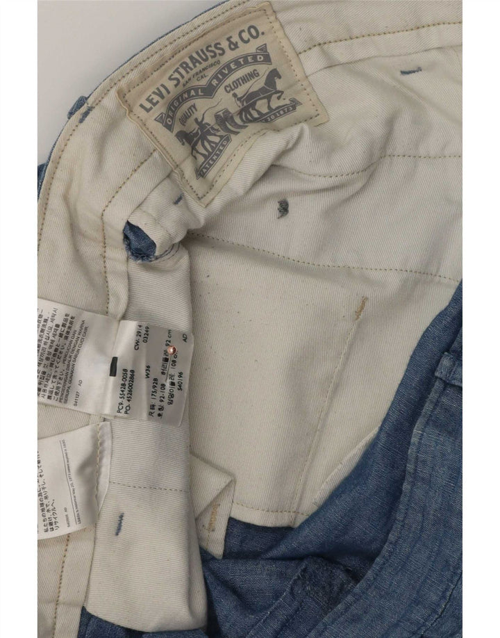 Мужские шорты чинос Levi's W36, большие синие, хлопок