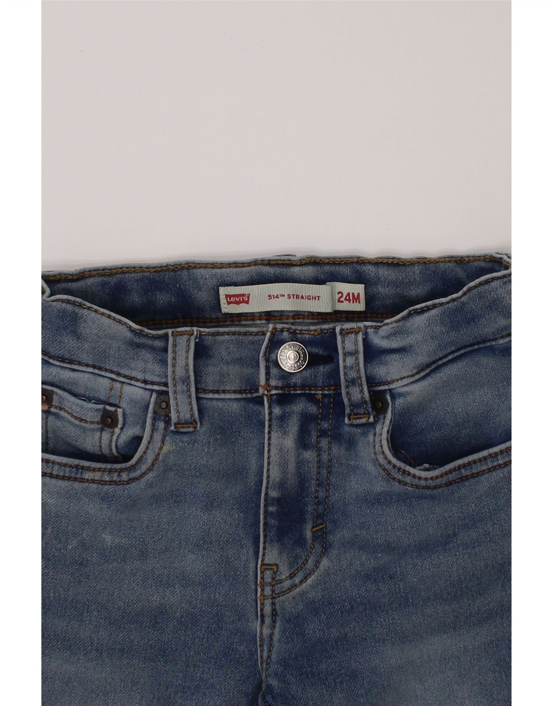 Прямые джинсы LEVI'S Baby Boys 514 18–24 месяцев W20 L13, синий хлопок