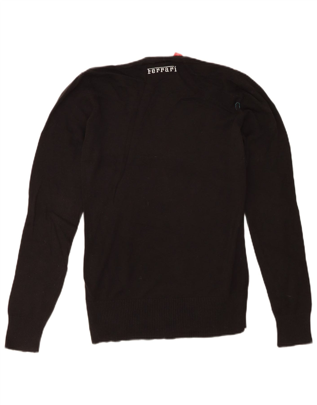 PUMA Womens Ferrari Crew Neck Jumper Sweater UK 14 Medium Black