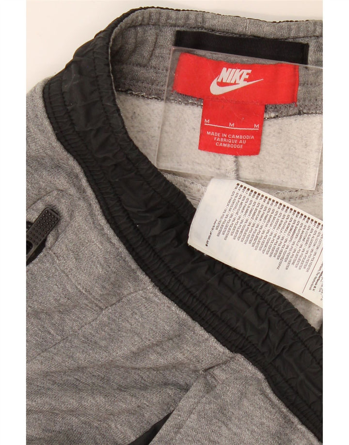 Мужские спортивные брюки NIKE, джоггеры, хлопковые, среднего серого цвета