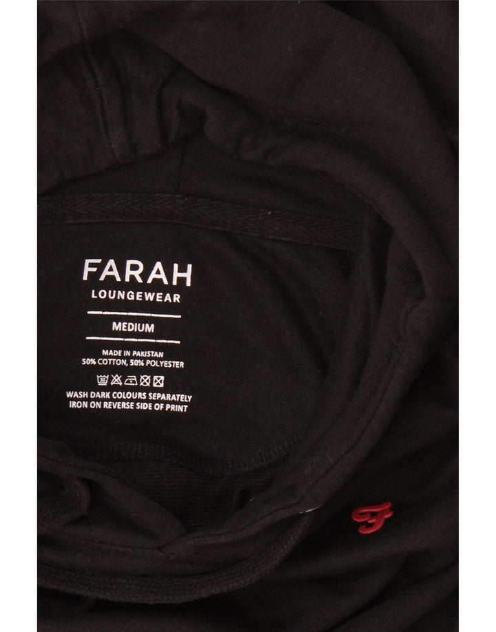 Мужской джемпер с капюшоном Farah, средний черный, хлопок