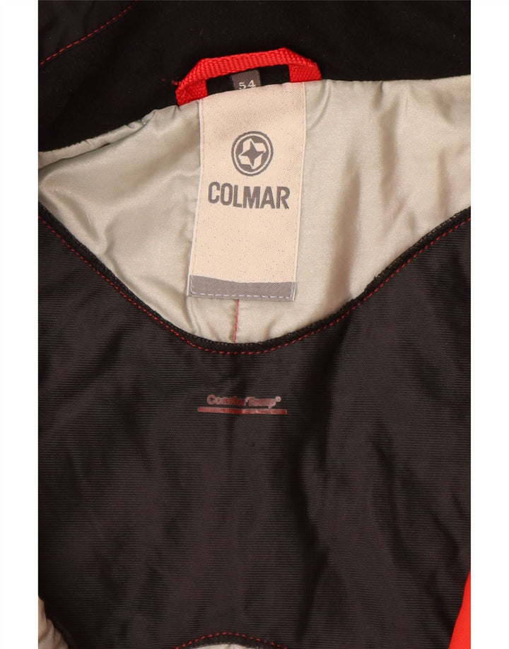 Мужская лыжная куртка Colmar с капюшоном и графическим рисунком IT 54, большая красная, полиамид с цветными блоками