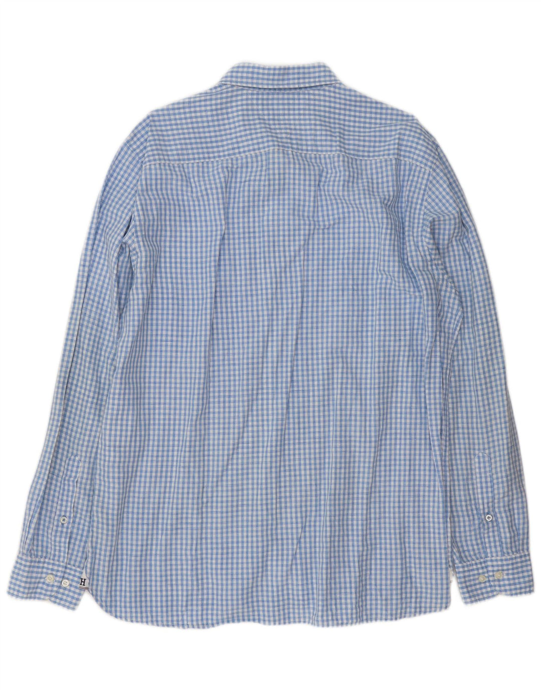 Мужская рубашка Tommy Hilfiger XL, синяя льняная клетка