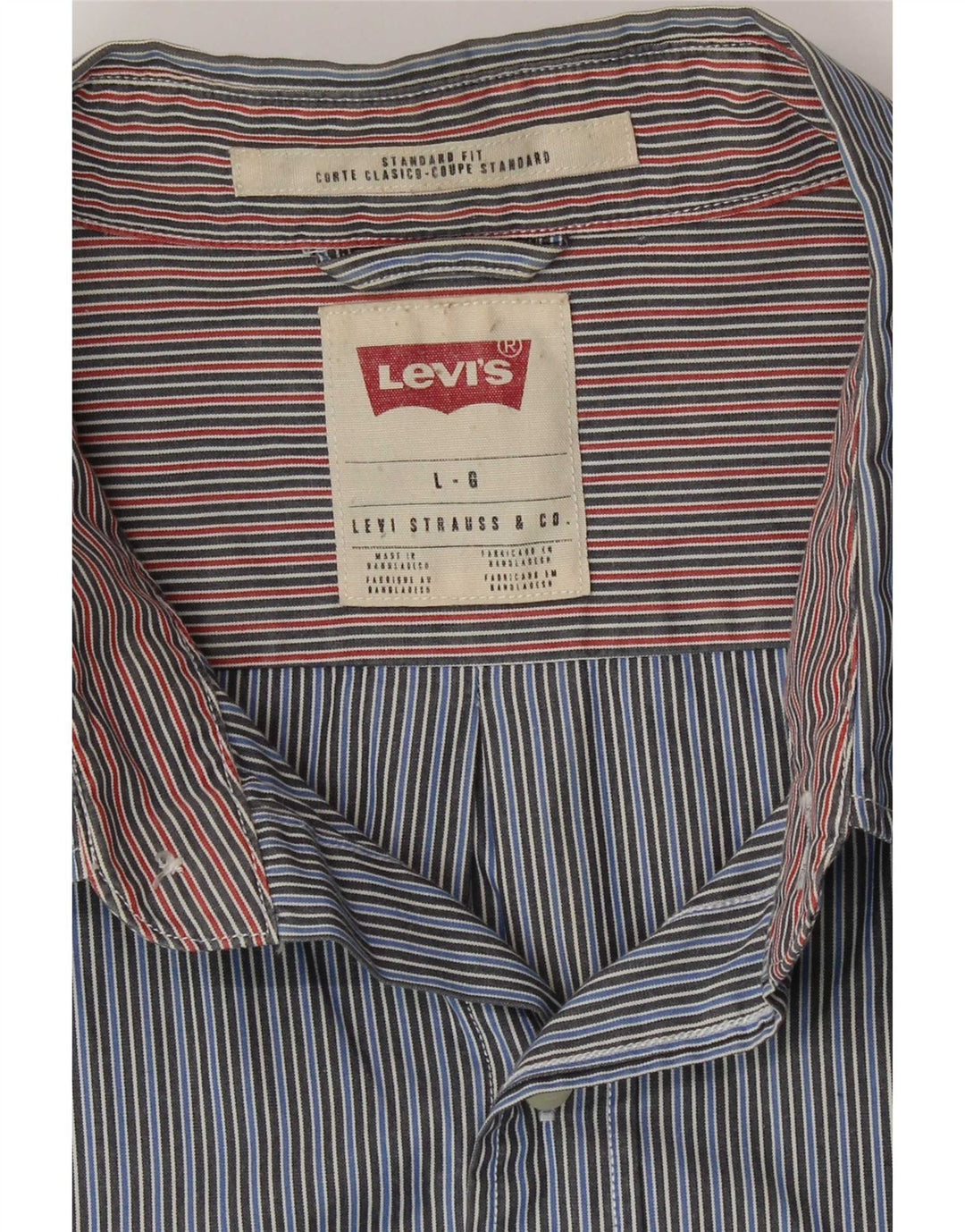 Мужская рубашка стандартного кроя Levi's, большая синяя полоска