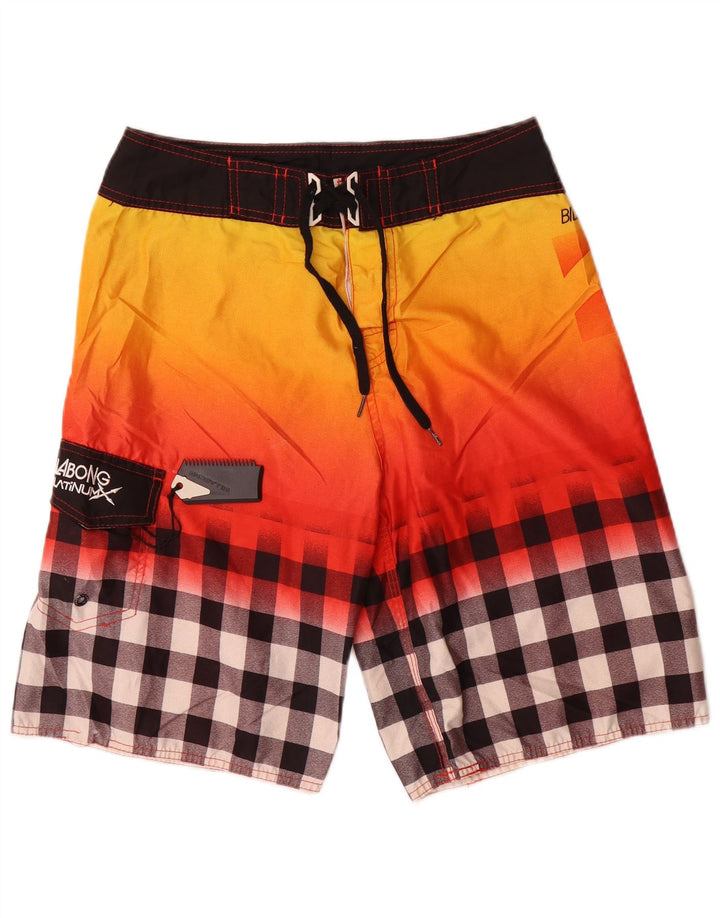 Billabong Мужские шорты для плавания с рисунком, средние разноцветные в клетку