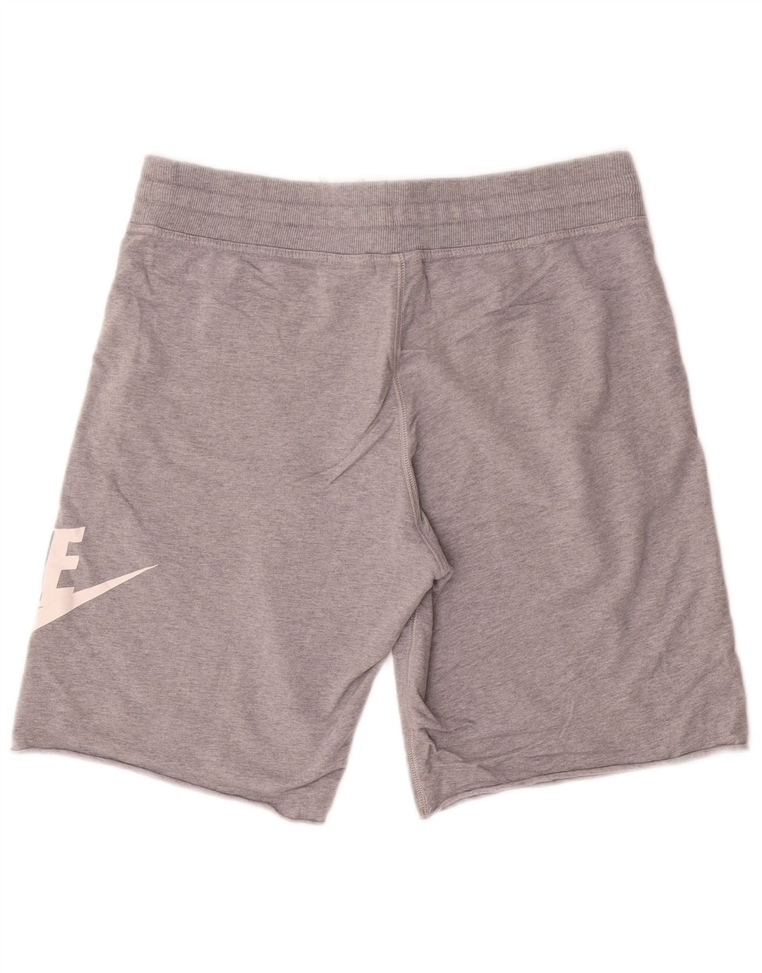 Мужские спортивные шорты Nike с графическим рисунком, хлопковые, среднего серого цвета