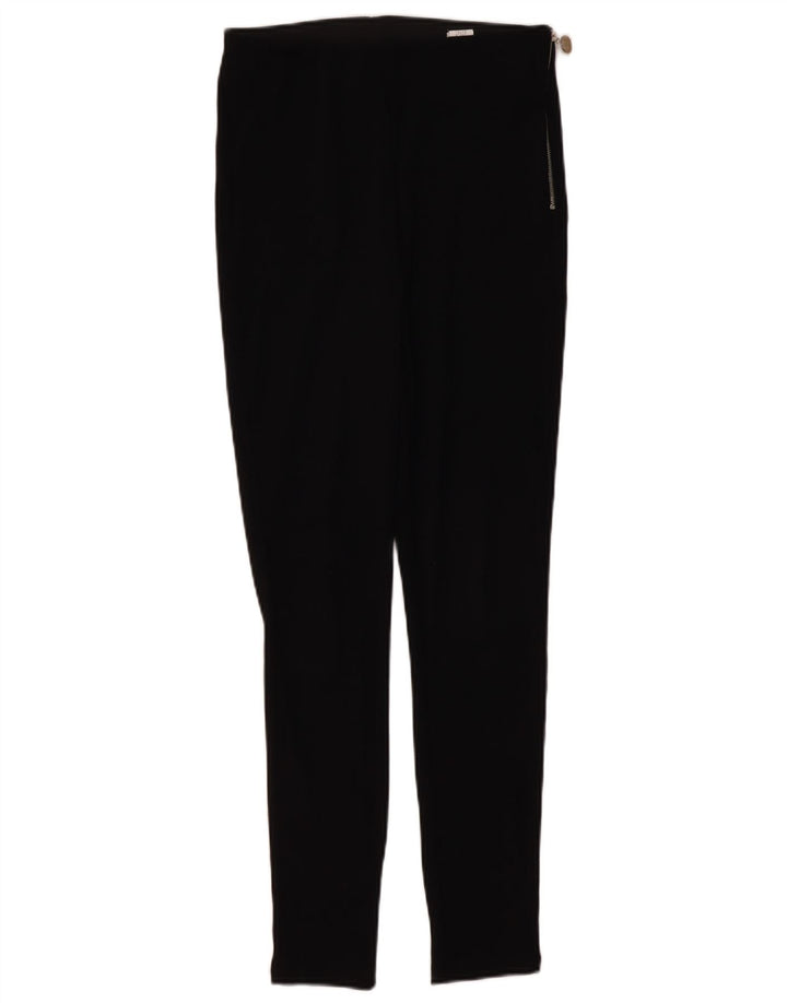 Женские повседневные брюки скинни Zara Medium W28 L28, черные, полиэстер