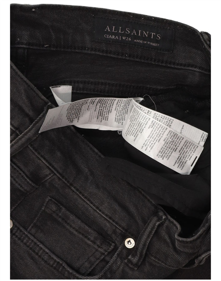 Женские джинсы ALL SAINTS Bootcut W26 L30, черный хлопок