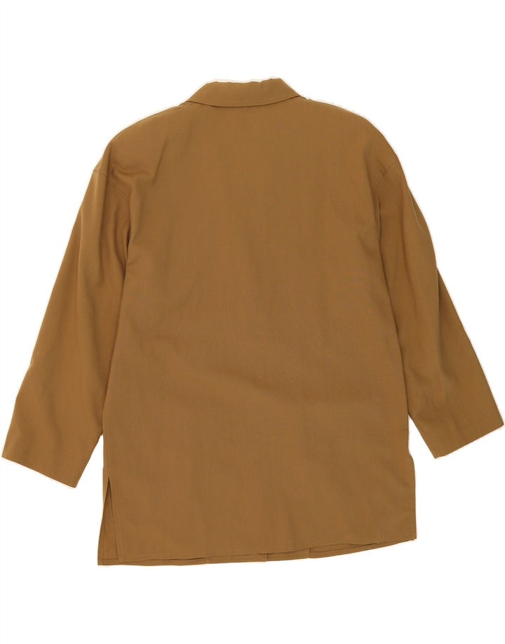 MARELLA Womens 2 Button Blazer Jacket UK 16 Large Khaki New Wool Vintage Marella and Second-Hand Marella from Messina Hembry 