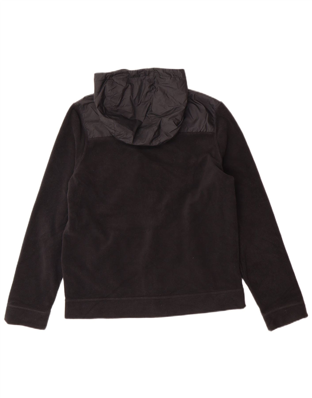 Флисовая куртка Nike с капюшоном для девочек 13–14 лет, XL, черный полиэстер, спортивная