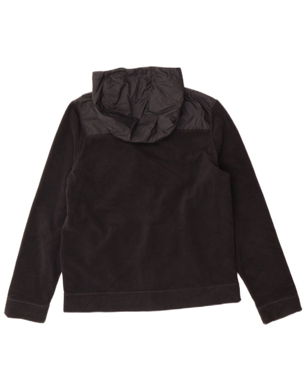 Флисовая куртка Nike с капюшоном для девочек 13–14 лет, XL, черный полиэстер, спортивная