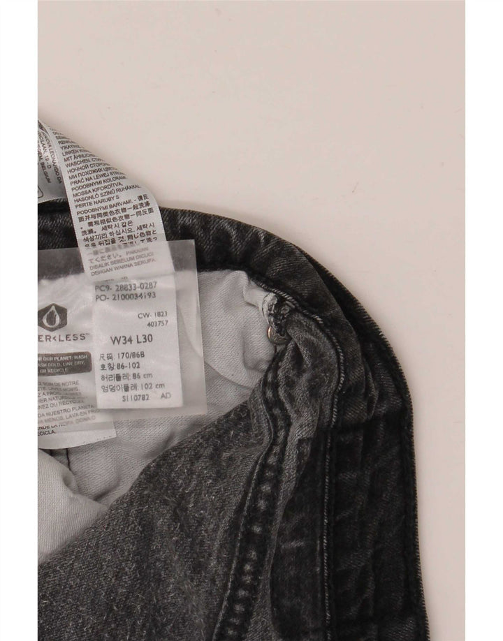 Мужские узкие джинсы Levi's W34 L26 Серые хлопковые
