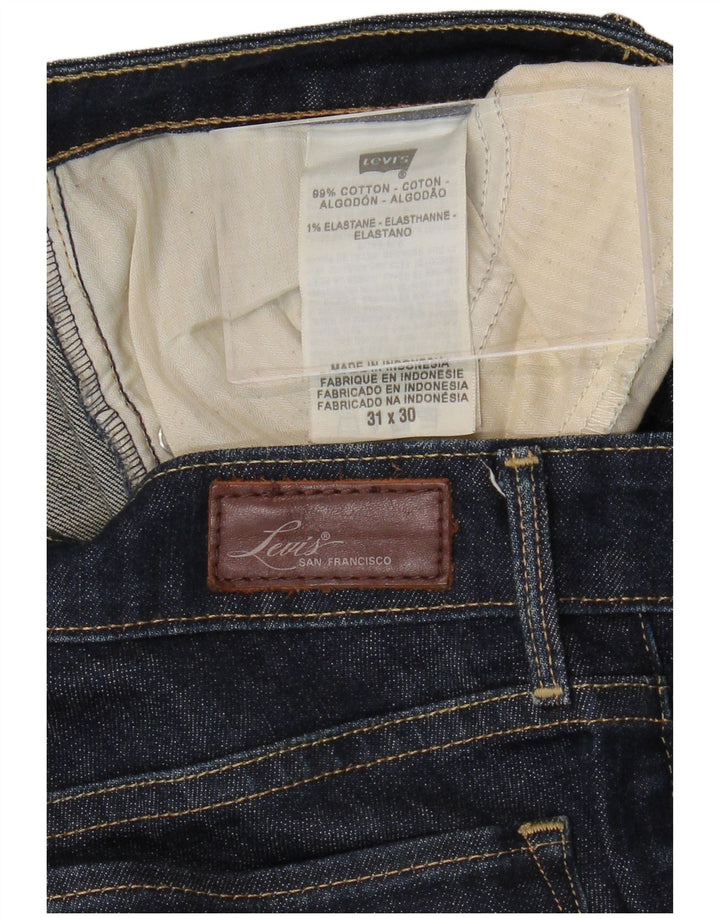 Женские прямые джинсы LEVI'S W31 L30 Темно-синие, хлопок