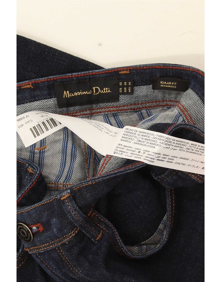 Мужские прямые джинсы Massimo Dutti Regular Fit EU 38 Small W30 L30 Темно-синие