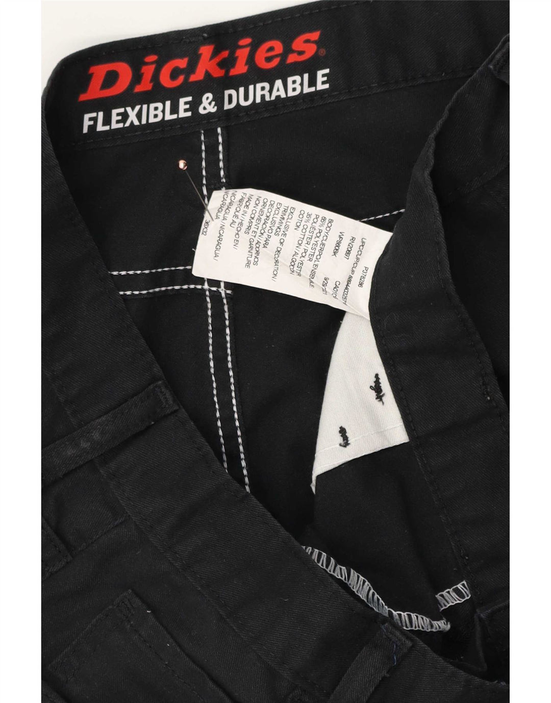 Мужские прямые повседневные брюки Dickies W36 L32, черный полиэстер