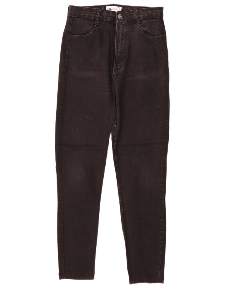 Женские зауженные джинсы Zara EU 38 Small W28 L26, черные