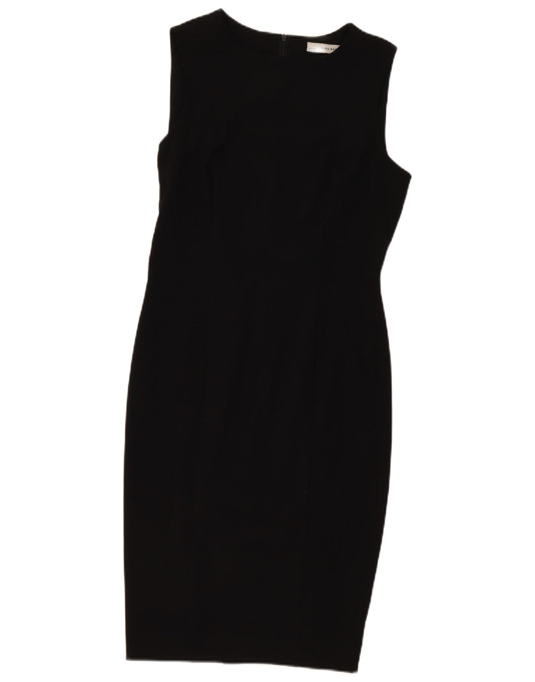 ZARA Womens Sleeveless Bodycon Dress UK 12 Medium Black Polyester