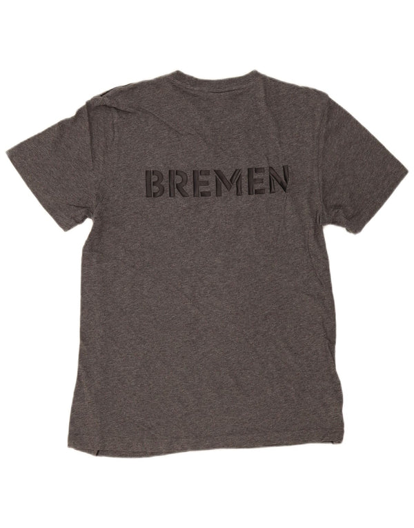 Мужская футболка ADIDAS с рисунком, маленький серый хлопок