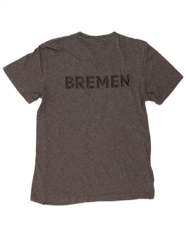 Мужская футболка ADIDAS с рисунком, маленький серый хлопок