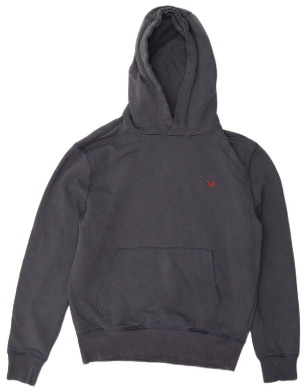 Crew Clothing Mens Hoodie Jumper Small Navy Blue Cotton