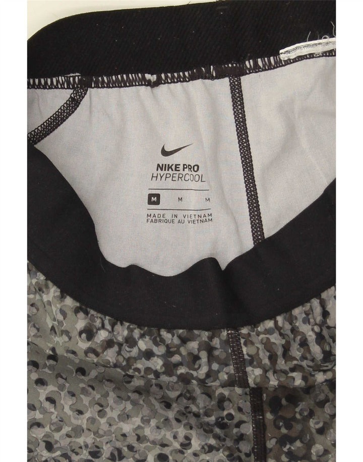 Женские леггинсы-капри Nike UK 12, средние серые цвета с цветными блоками