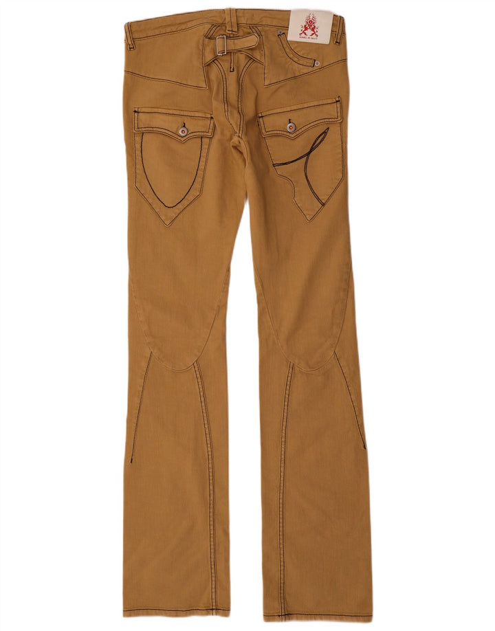 Женские брюки с заниженной талией Against My Killer IT 46, большие W32 L36, бежевые