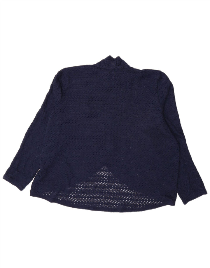 Женский свободный кардиган Oasis UK 18 XL, темно-синий, полиэстер